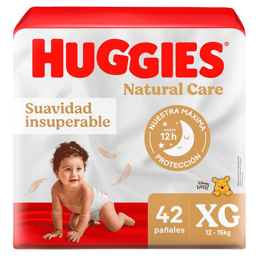 Pañale Huggies Natural Care XG 42 Und