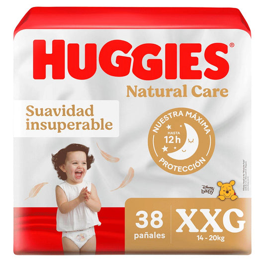 Pañales Huggies Natural XXG - 38 Unidades