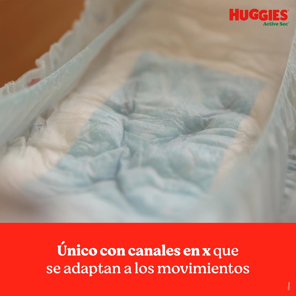 Pañales Huggies Active Sec XG - Hiperpack 48 Unidades