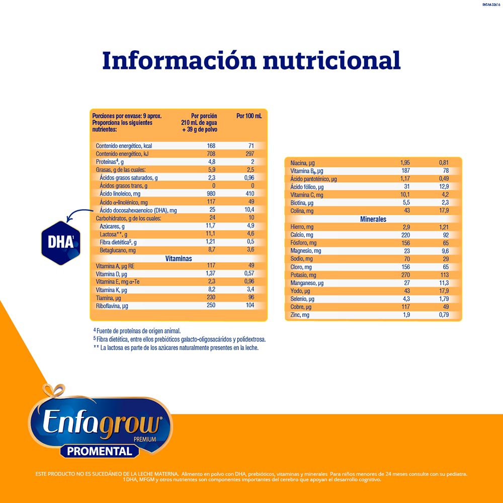 Enfagrow Premium ProMental Vainilla 375 G