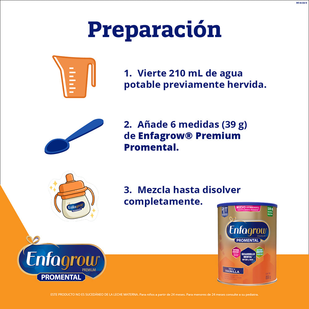 Enfagrow Premium ProMental Vainilla 850 G