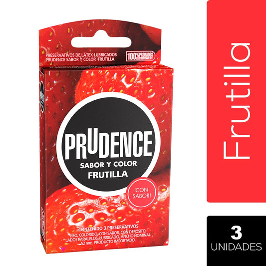 Condones Prudence Frutilla 3 Und