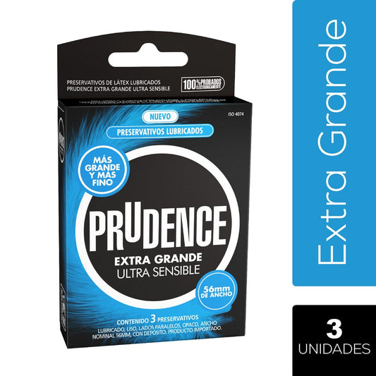 Condones Prudence Extra Grande Ultra Sensible 3 Und