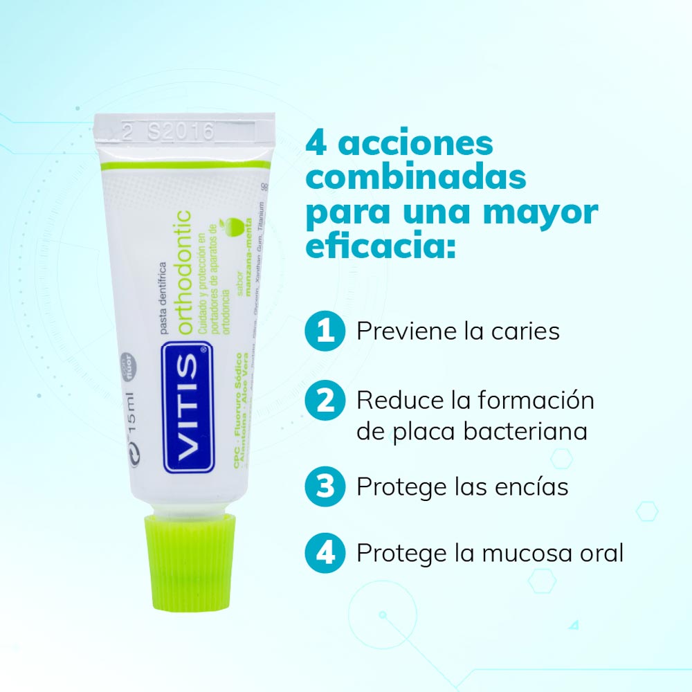 Pack Duo Vitis Orthodontic: 2 Cepillos Dentales + 1 Crema Dental