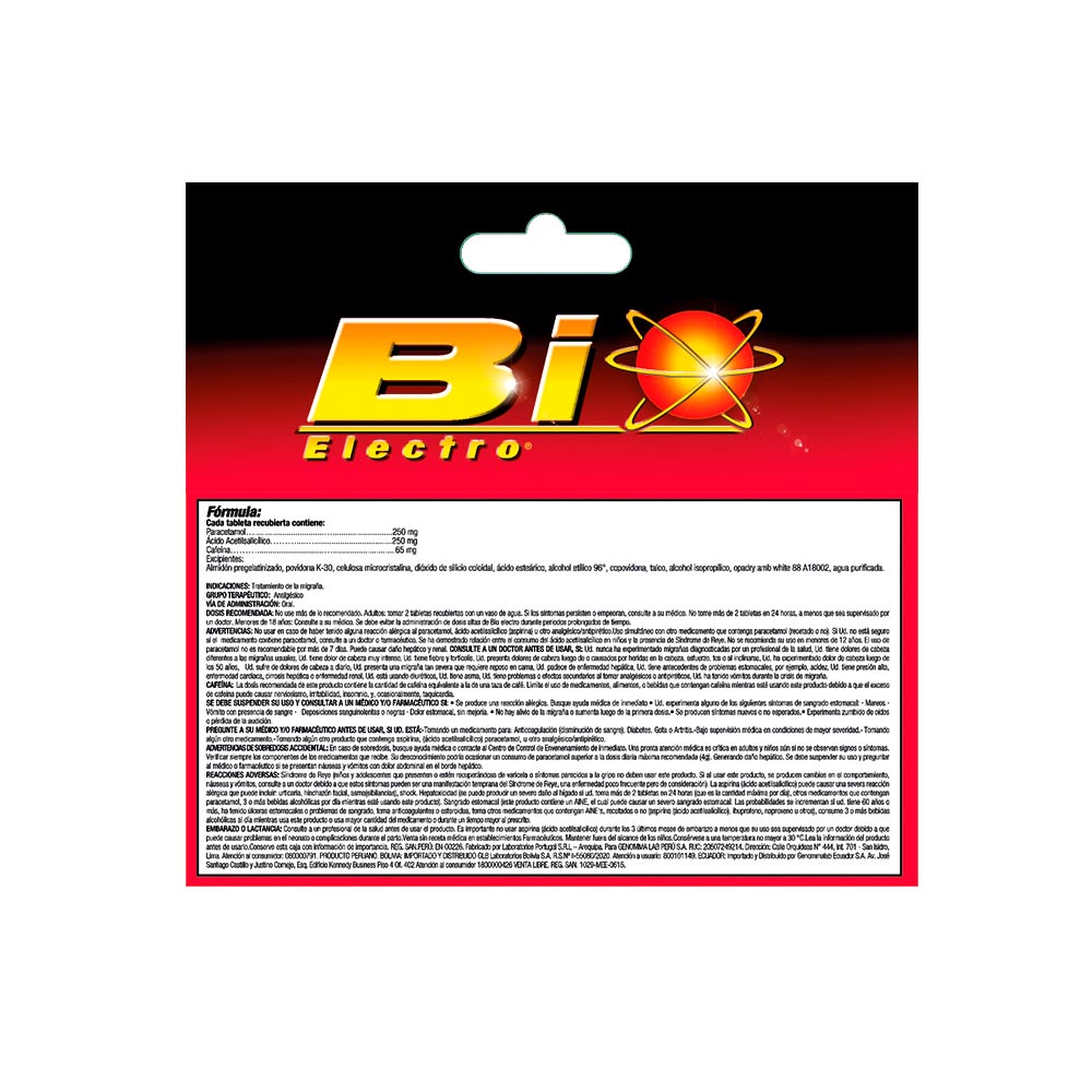 Bio Electro Tableta 4 Und