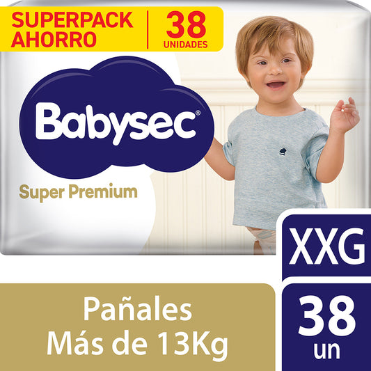 Pañales Babysec Super Premium XXG 38 Und