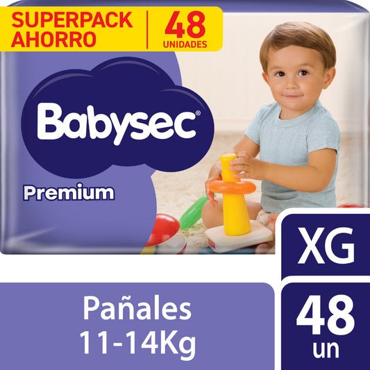 Pañales Babysec Premium XG 48 Und
