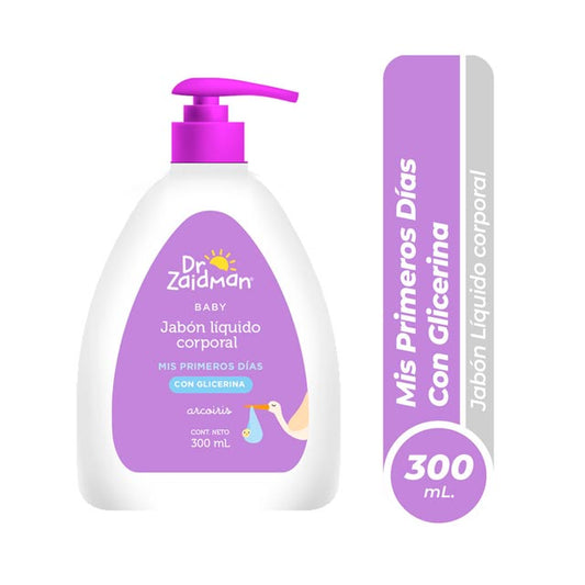 Jabón Líquido Corporal Dr. Zaidman Baby Primeros Días 300 Ml