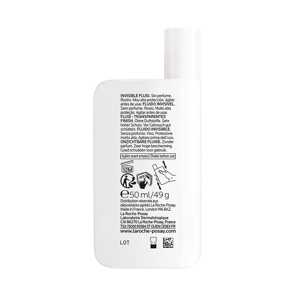 Protector Solar La Roche Posay Anthelios UVMune 400 Fluido Invisible FPS 50+ 50 Ml