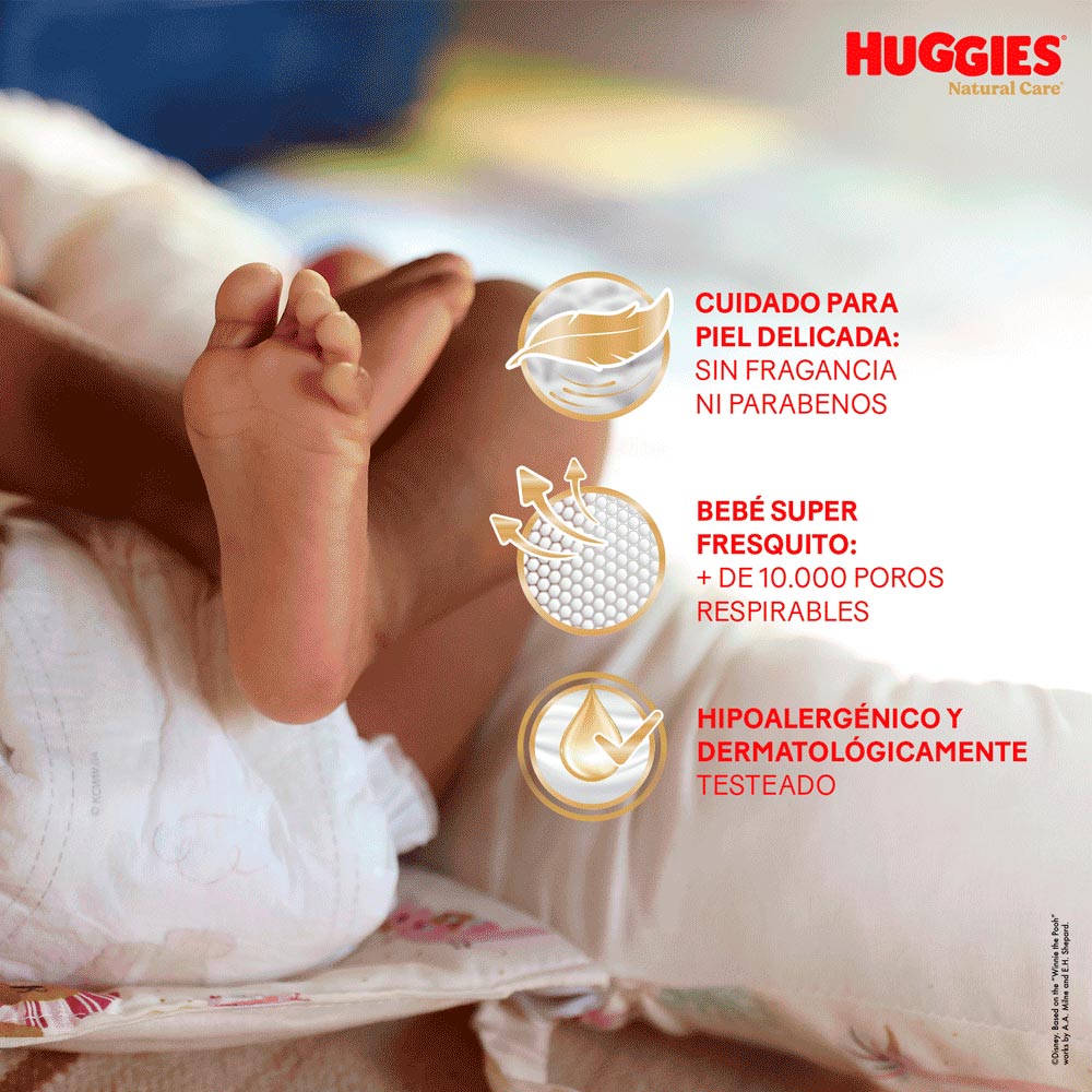 Pañales Huggies Natural Care XXXG - Bigpack 54 Unidades