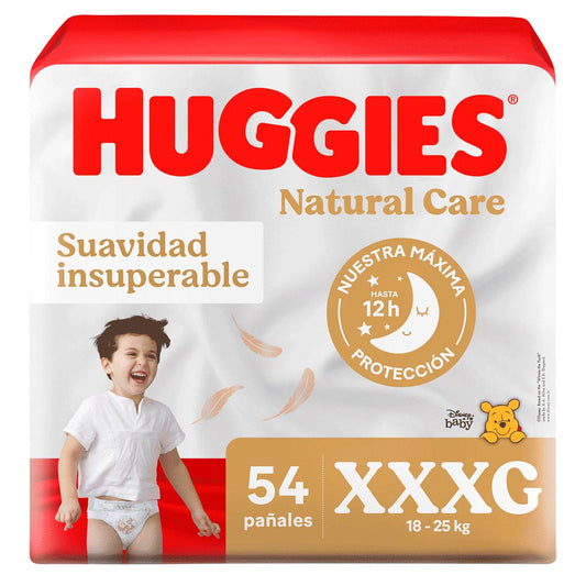 Pañales Huggies Natural Care XXXG - Bigpack 54 Unidades