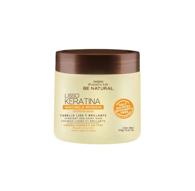 Mascarilla Intensiva Lisso Keratina Be Natural 350 G