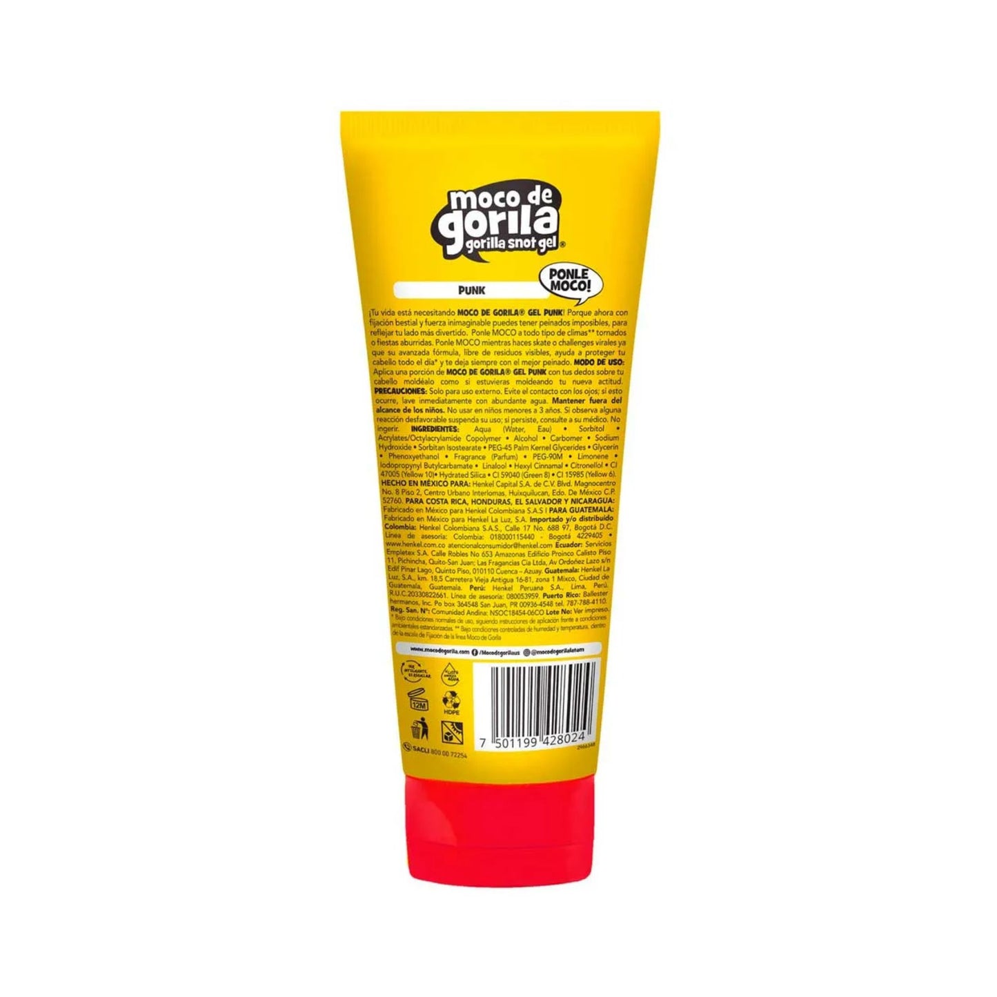 Gel Para Cabello Moco De Gorila Punk 80 G