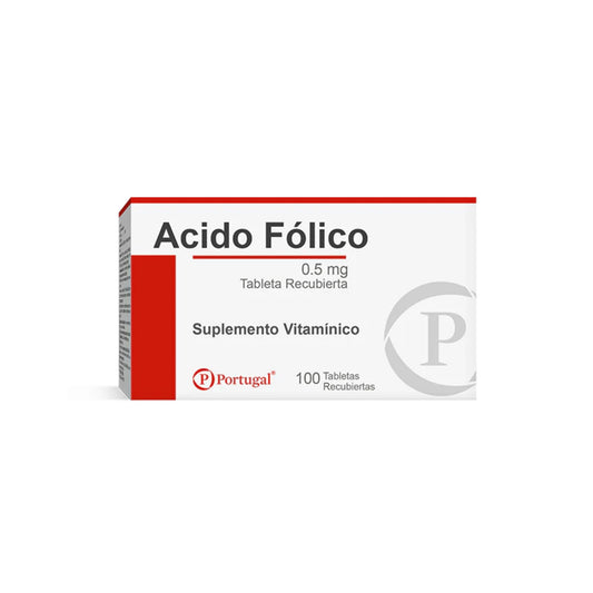 Acido Fólico 0.50 Mg - Blíster 10 Und