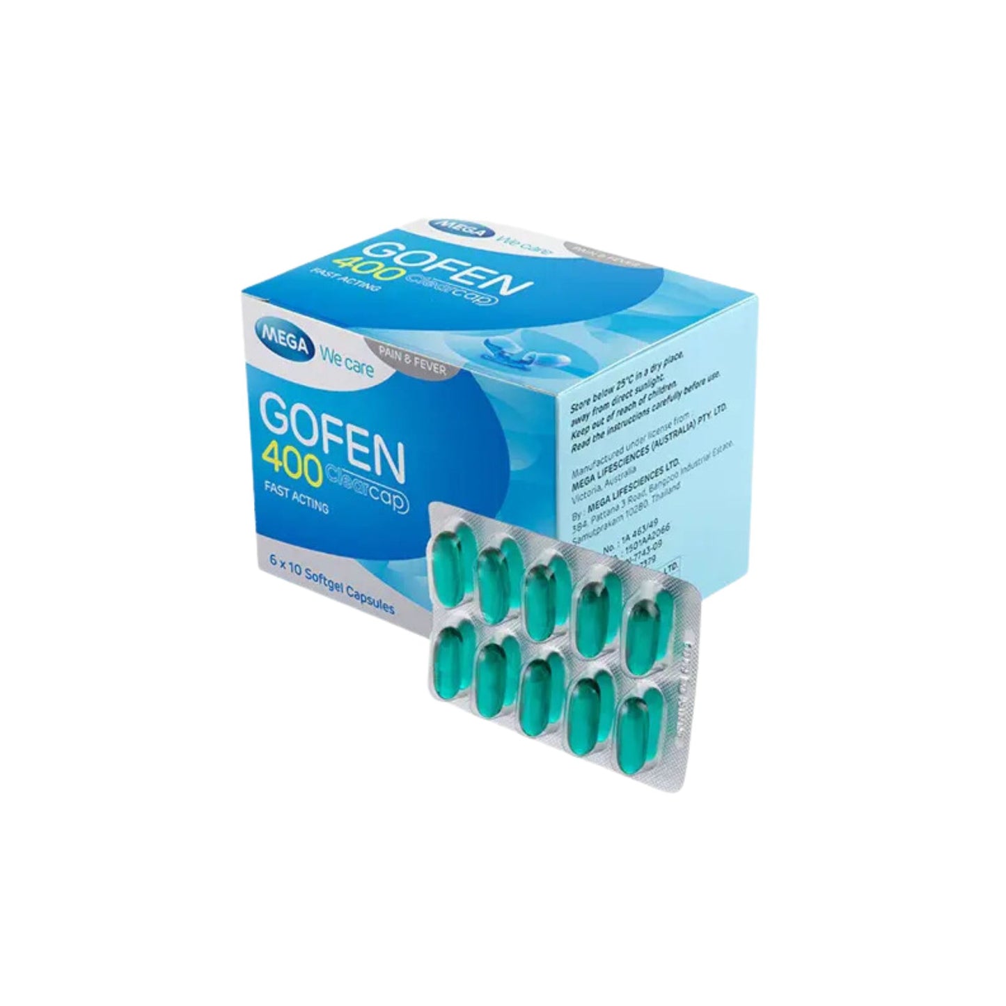 Gofen Ibuprofeno 400mg Cápsula Blandas - Blíster 10 Und