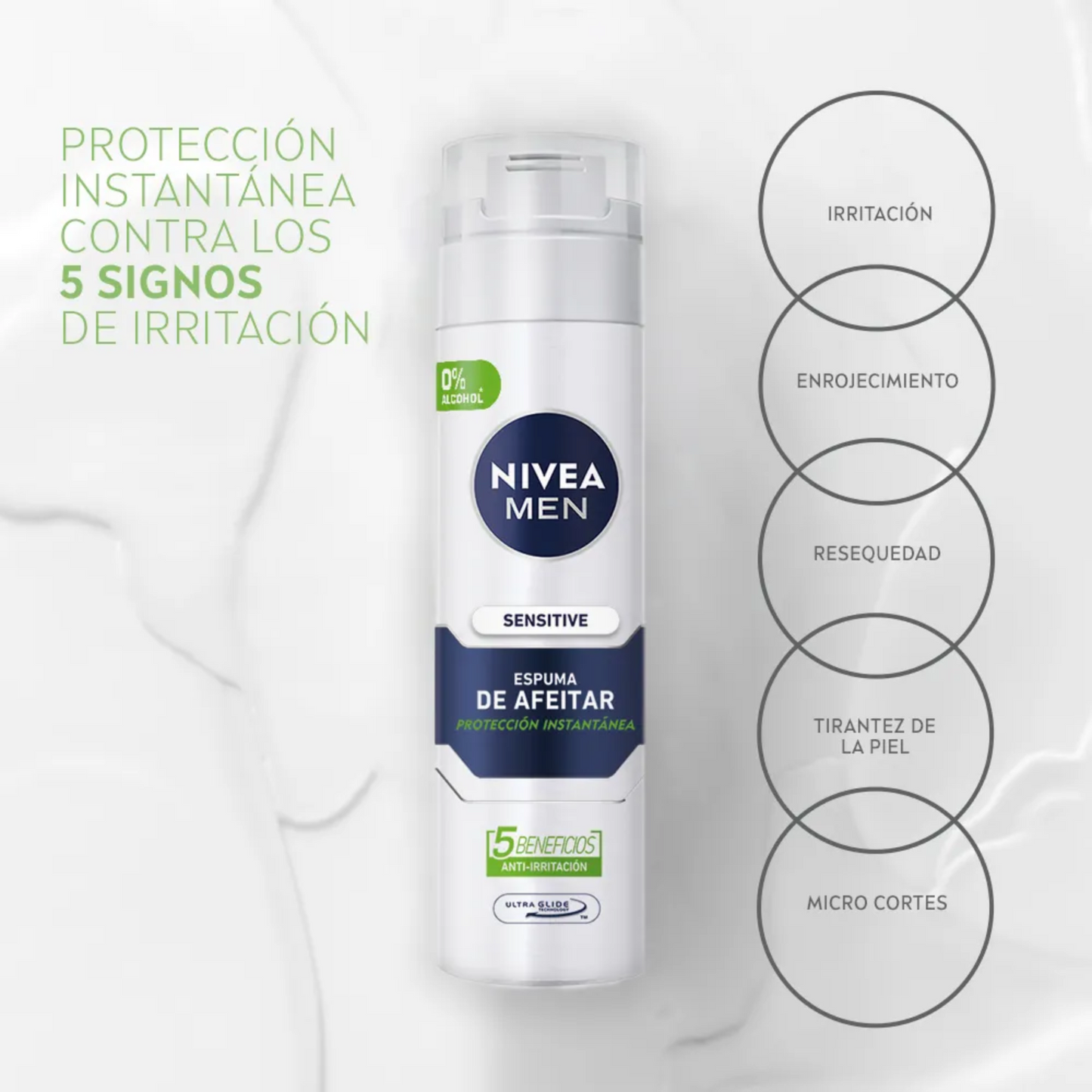 Espuma Para Afeitar Nivea Men Sensitive 200 Ml
