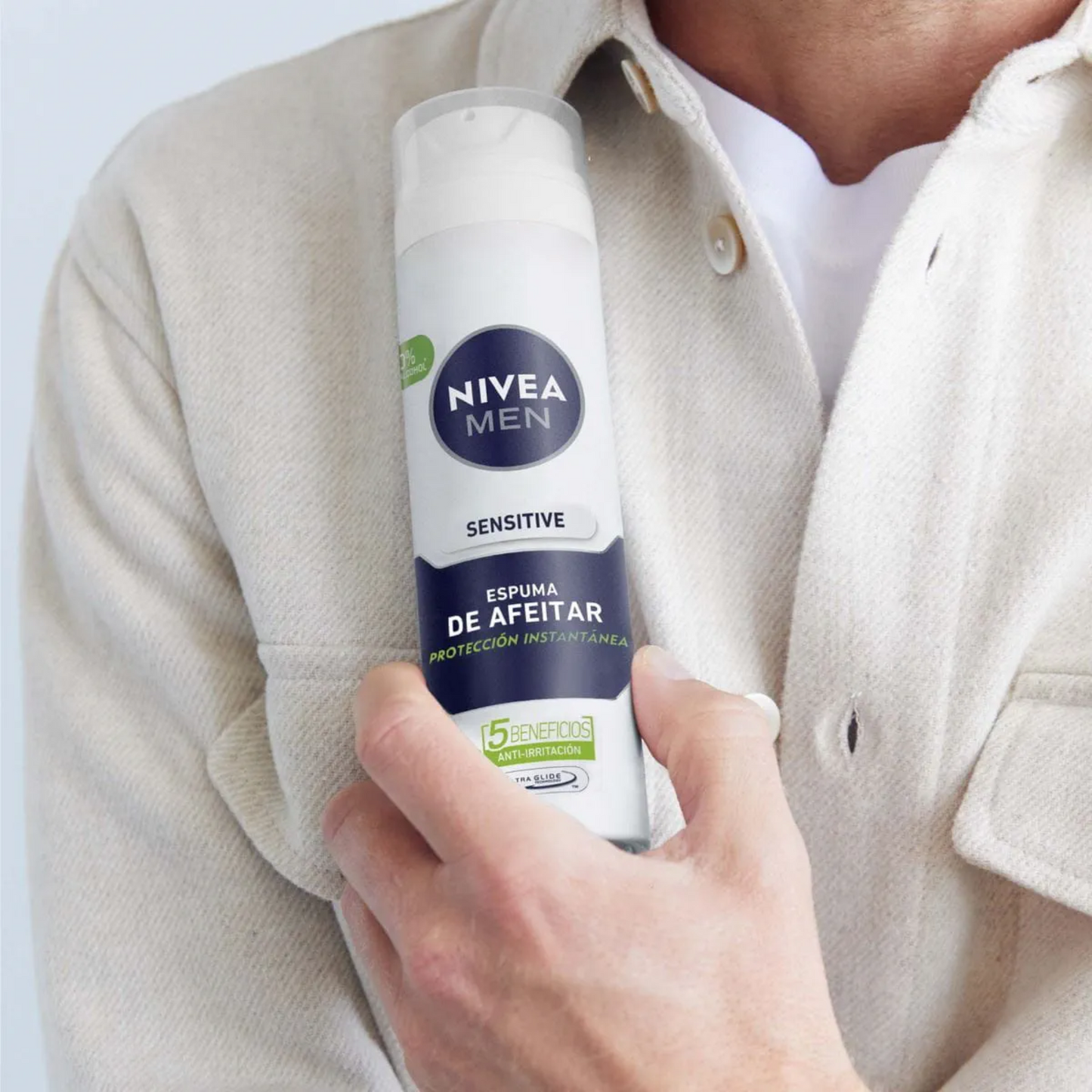 Espuma Para Afeitar Nivea Men Sensitive 200 Ml