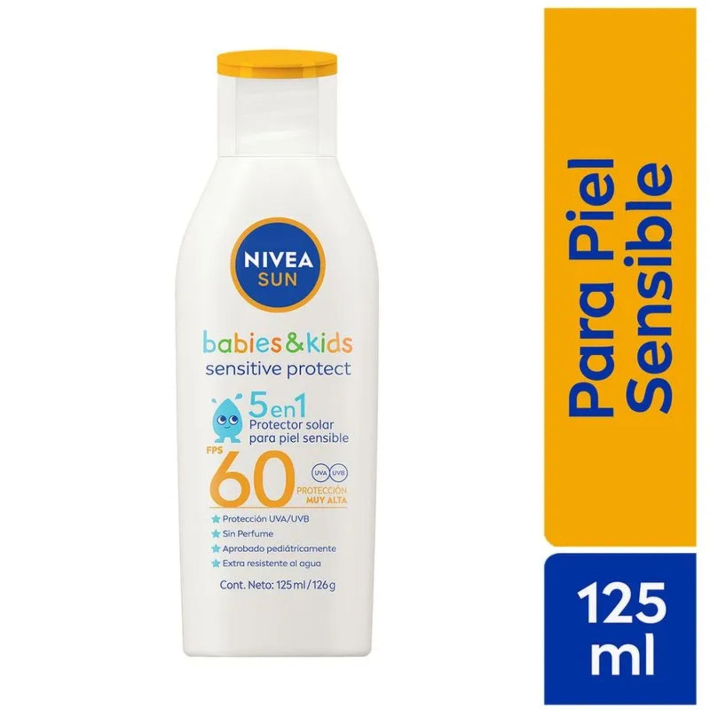 Protector Solar Nivea Sun Babies & Kids Sensitive FPS60 125 Ml
