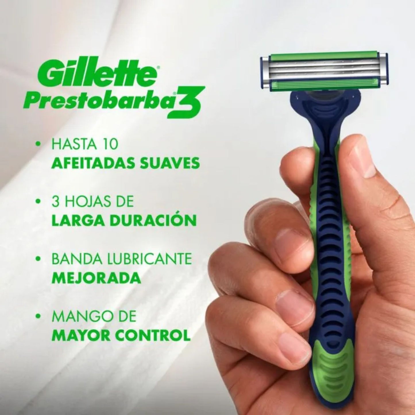 Máquina de Afeitar Desechable Gillette Prestobarba 3 Sensitive 2 Und