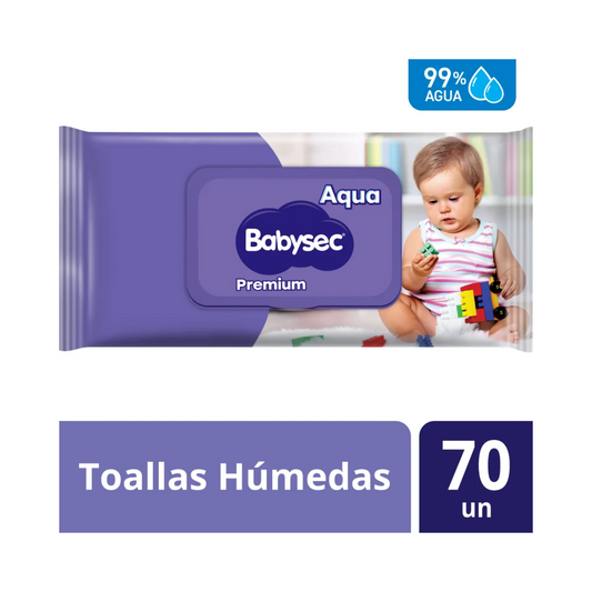 Toallitas Húmedas Babysec Premium - 70 Unidades