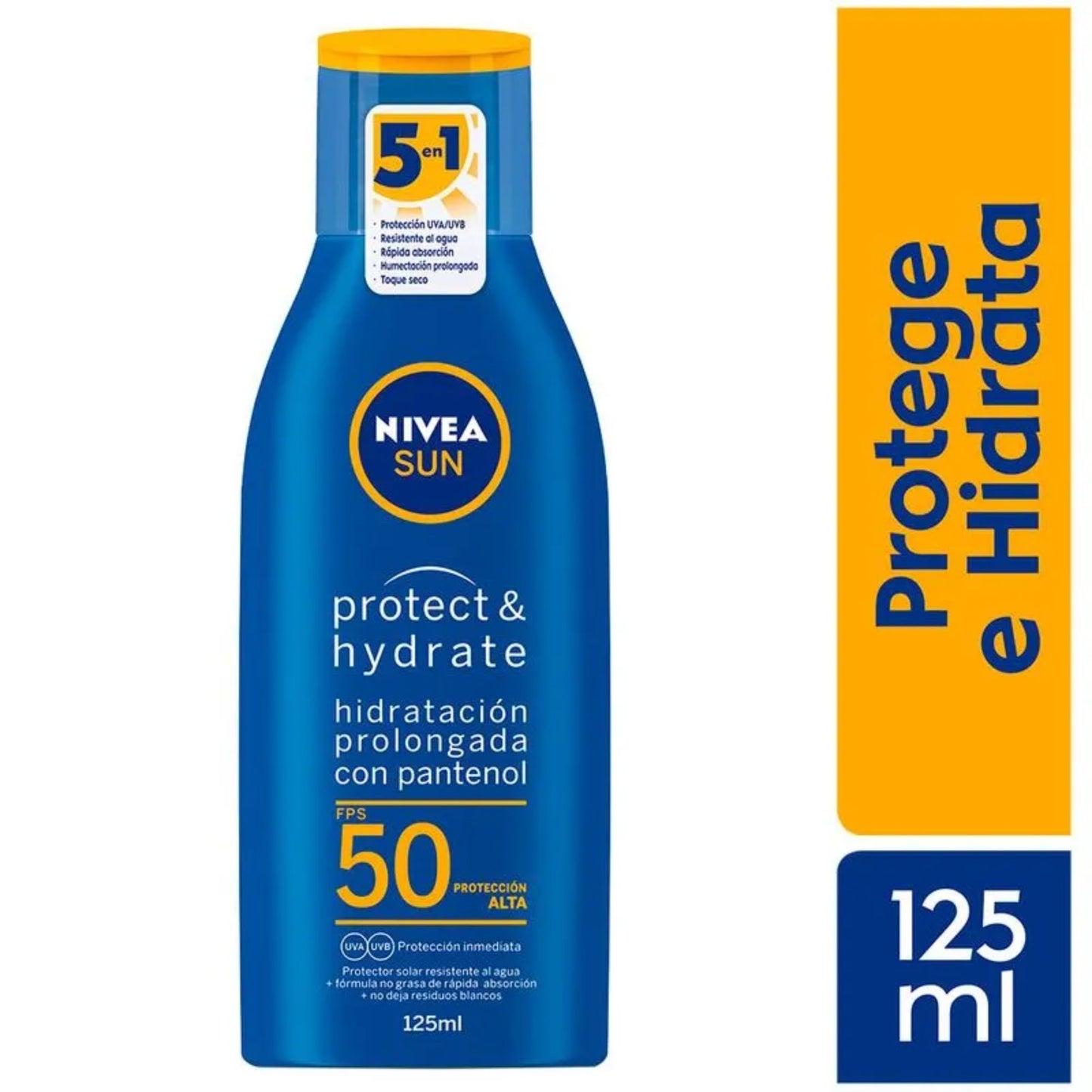 Protector Solar Nivea Sun Protect & Hydrate con Pantenol 125 Ml