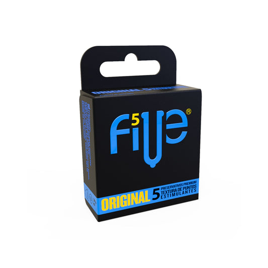 Condones Five Original Textura de Puntos 5 Und
