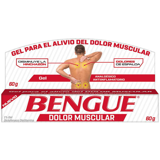 Gel para el Dolor Muscular Bengue 1% 60 G