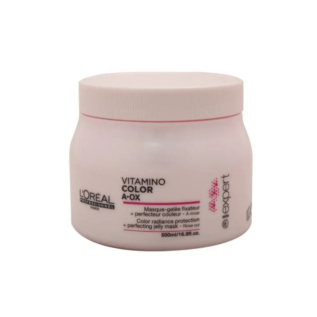 Mascarilla Capilar Proteccion del Color Loreal Professionnel Serie Expert Vitamino Color AOx 500 Ml