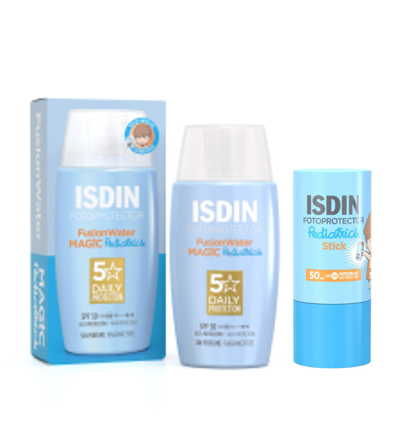 Pack Isdin Isdin Fotoprotector Fusion Water Magic Pediatrics Spf 50+ 1 Und + Isdin Fotoprotector Pediatrics Stick 20 G 1 Und