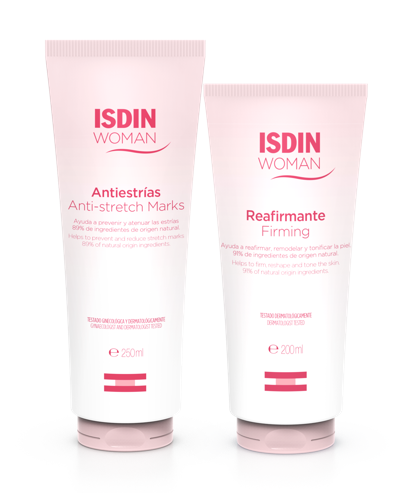Pack Isdin Woman Reafirmante 200 Ml 1 Und + Isdin Woman Antiestrías 250 Ml 1 Und