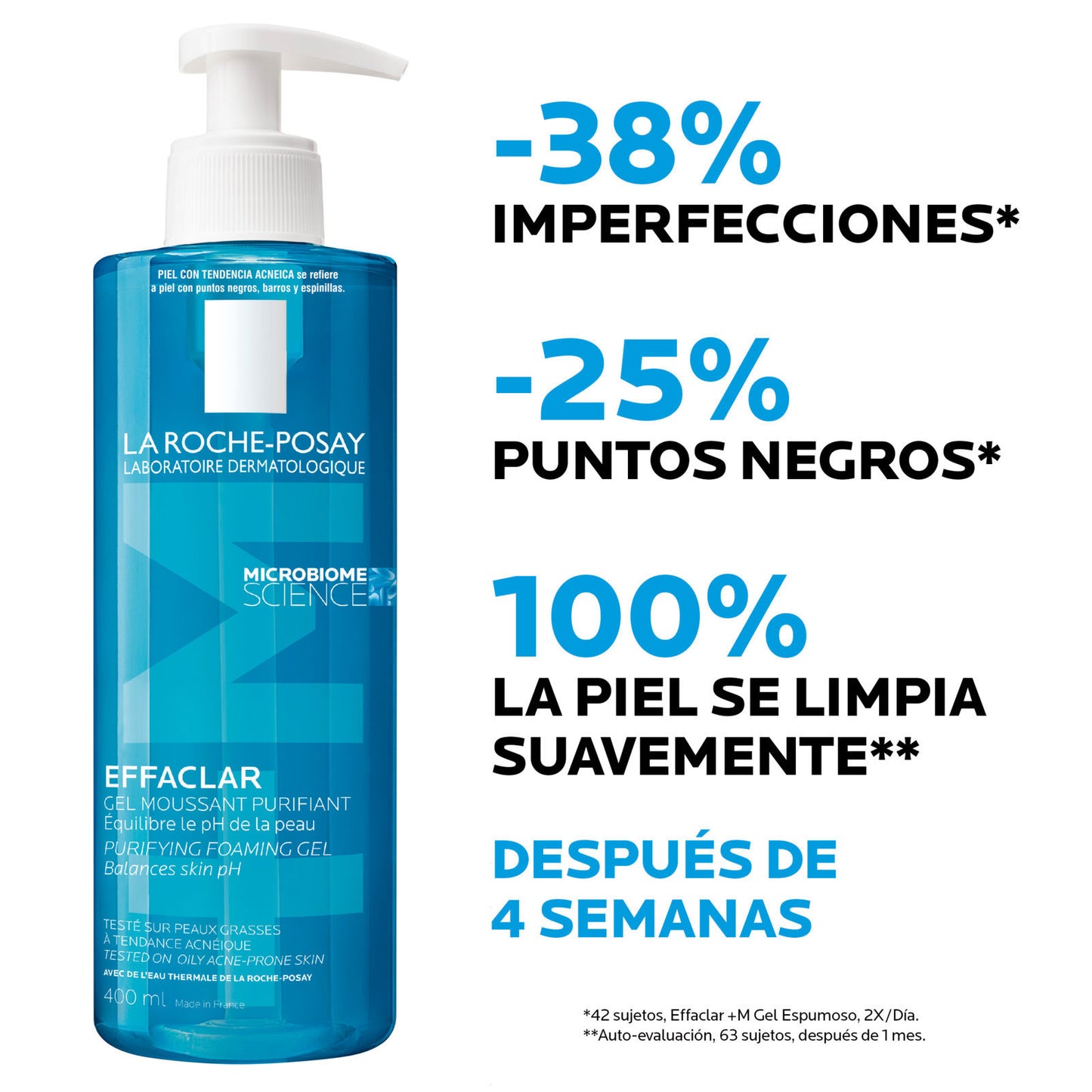 La Roche Posay Effaclar Gel Limpiador Pieles Mixtas A Grasas 400 Ml