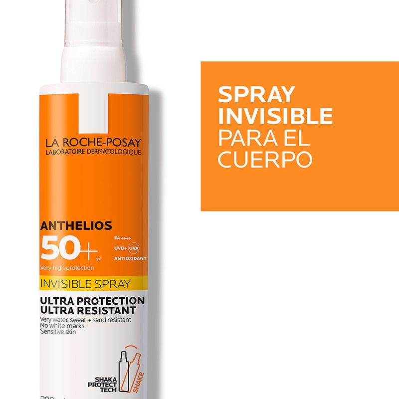 Protector Solar Corporal Anthelios Spray Invisible FPS 50+ 200 Ml