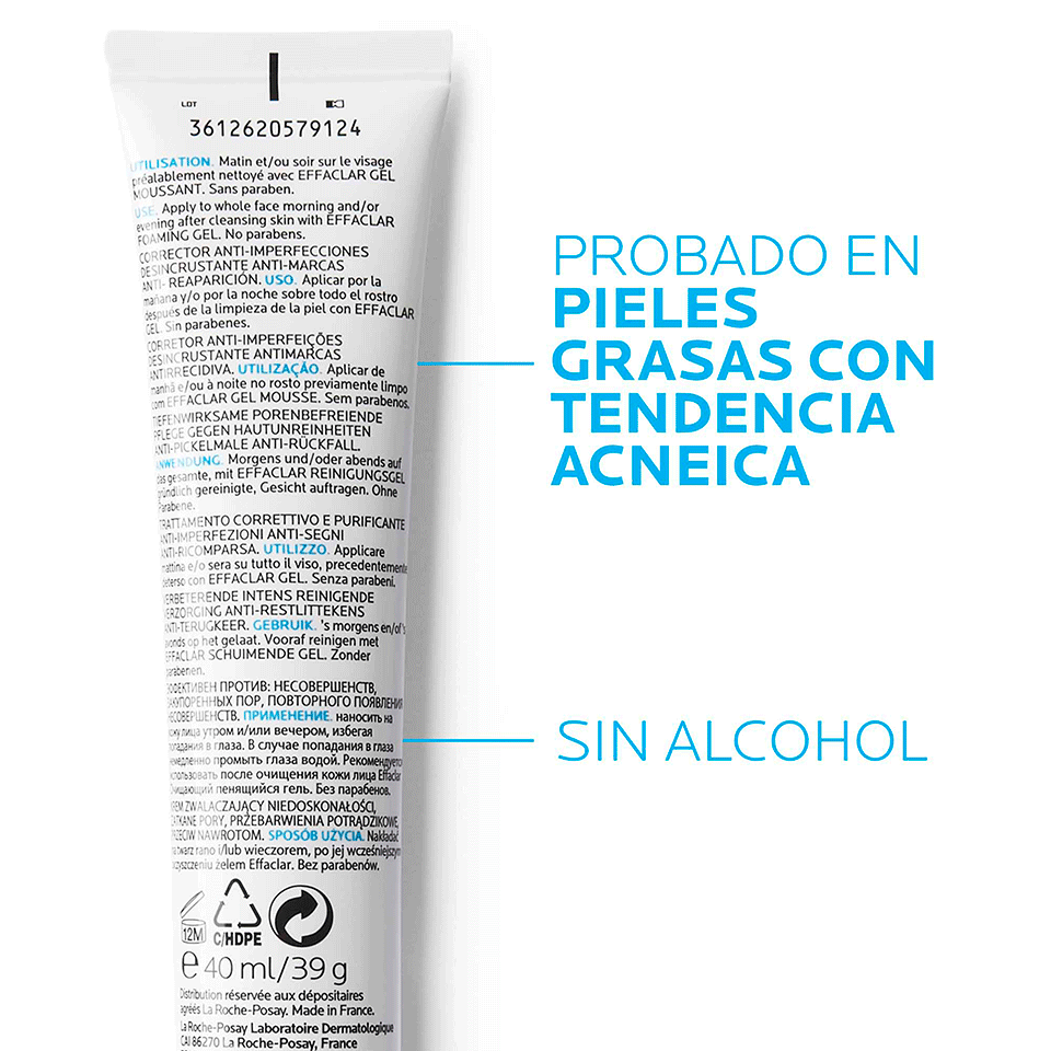 La Roche Posay Effaclar Duo Anti Imperfecciones 40 Ml