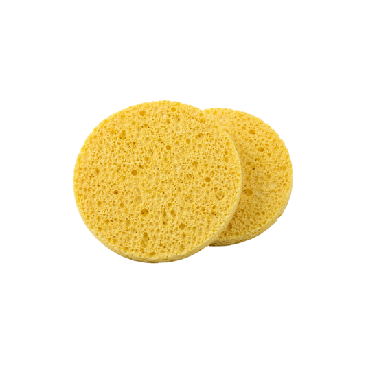 Dúo de Esponjas de Celulosa para Limpieza Facial