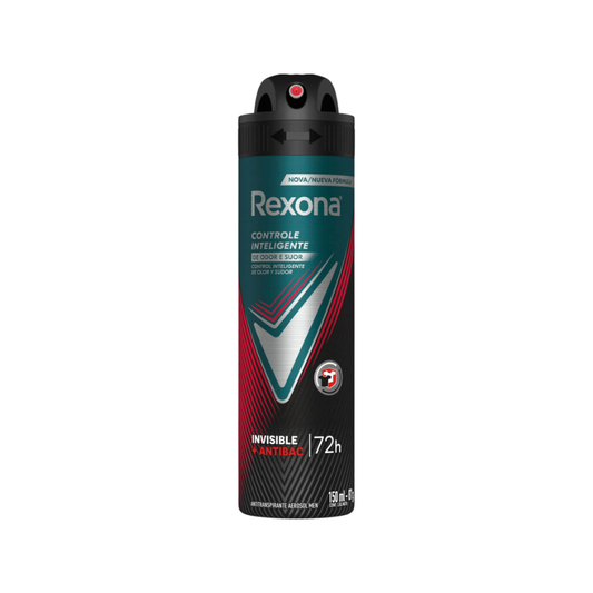 Desodorante en Spray Rexona Men Control Inteligente Invisible Antibacterial 150 Ml