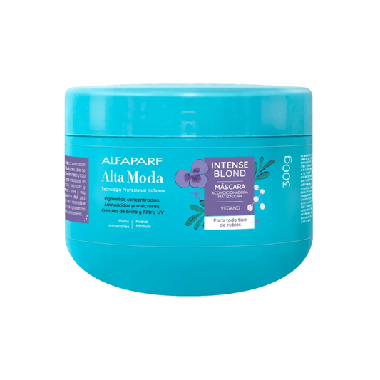 Mascarilla Capilar Matizadora Alfaparf Alta Moda Intense Blond 300 Ml