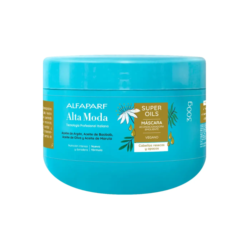 Mascarilla Capilar Emoliente Alfaparf Alta Moda Super Oils 300 Ml