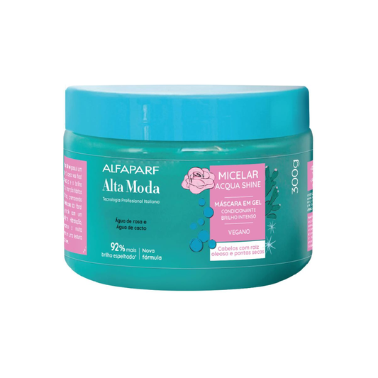 Mascarilla Capilar Brillo Intenso Alfaparf Alta Moda Micelar Acqua Shine 300 Ml