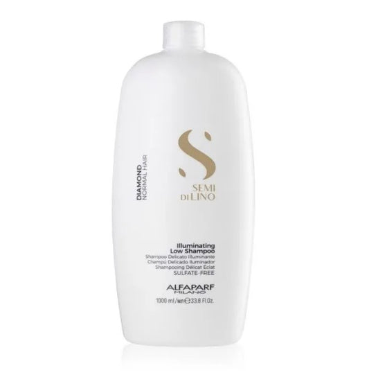 Shampoo Iluminador Sin Sal Alfaparf Semi Di Lino Diamond 1000 Ml