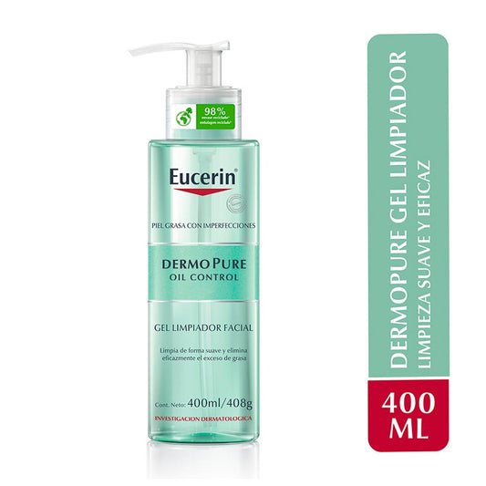Eucerin Gel Limpiador Facial Dermo Pure - Para Piel Grasa O Con Imperfecciones 400 Ml