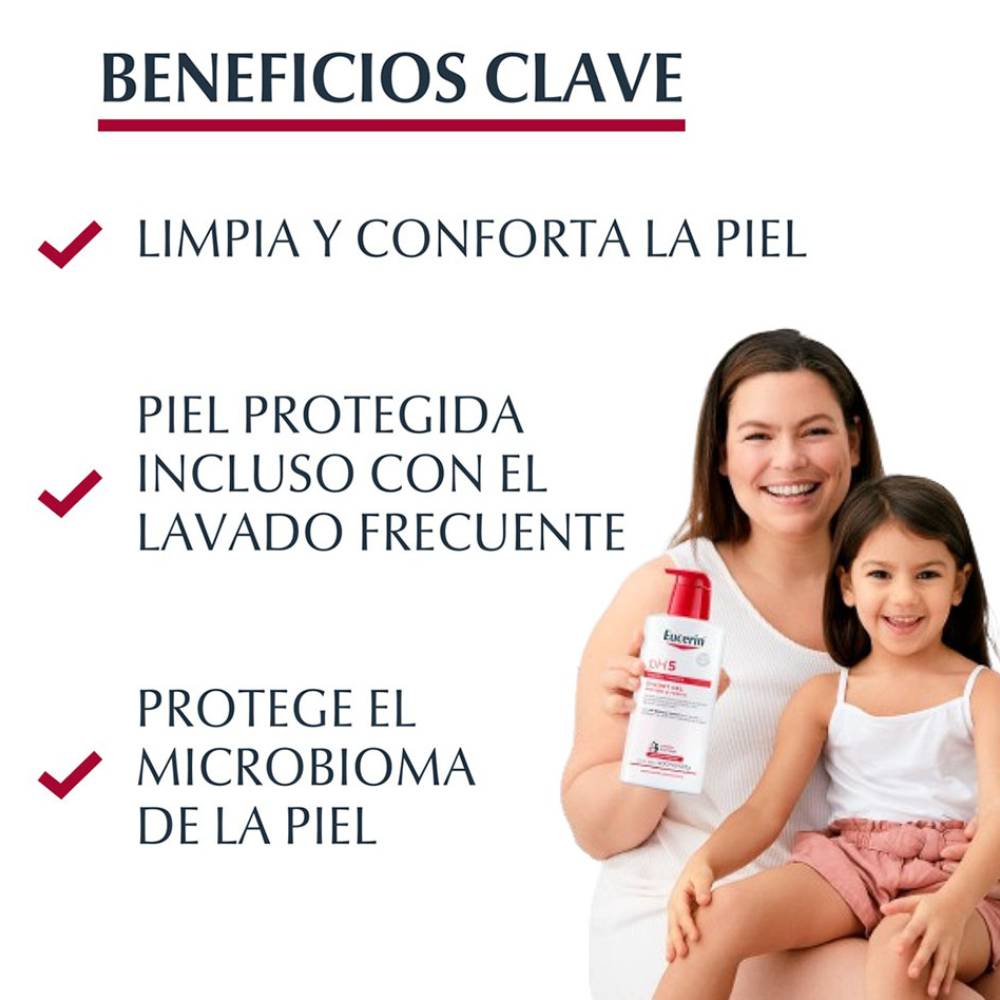 Eucerin Ph5 Syndet Gel - Cuerpo Y Rostro 400 Ml
