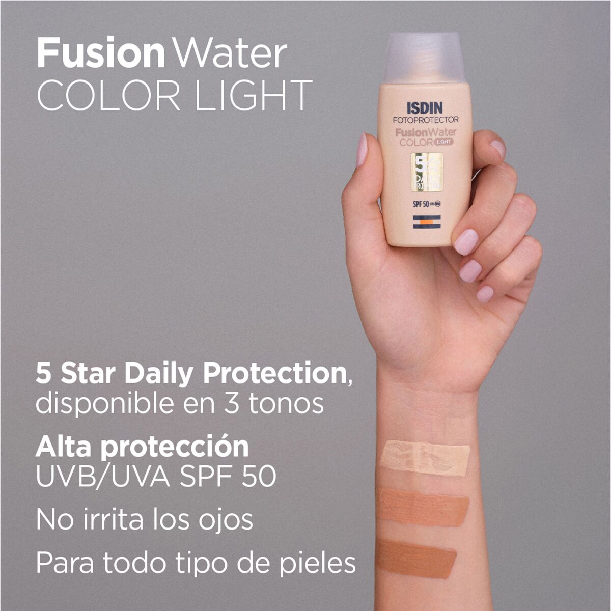 Isdin Fotoprotector Fusion Water Color Light Spf 50 50 Ml