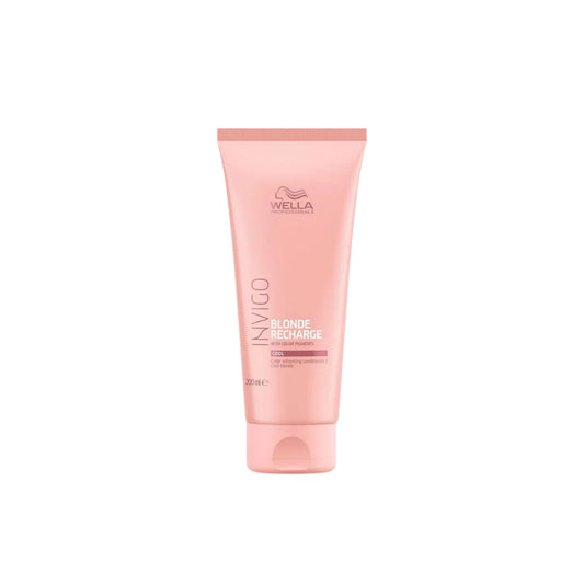 Acondicionador Invigo Blonde Recharge 200 ml Cuidado y Neutralización de Tonos Rubios Wella