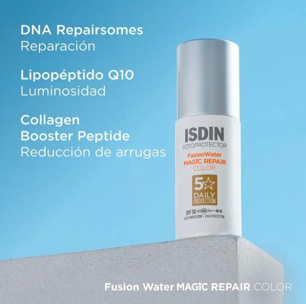 Isdin Fotoprotector Fusion Water Magic Repair Color Spf 50+