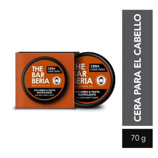 Cera Para Cabello The Barberia Volumen y Pasta Matificante Pote 70 G