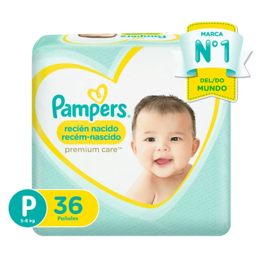 Pañales Pampers Premium Care P 36 Und