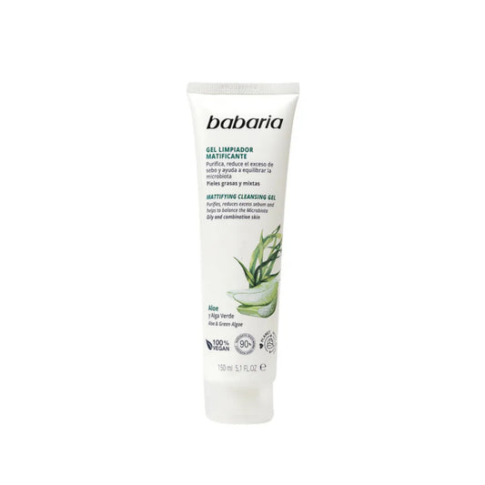 Gel Limpiador Matificante Babaria Aloe 150 Ml
