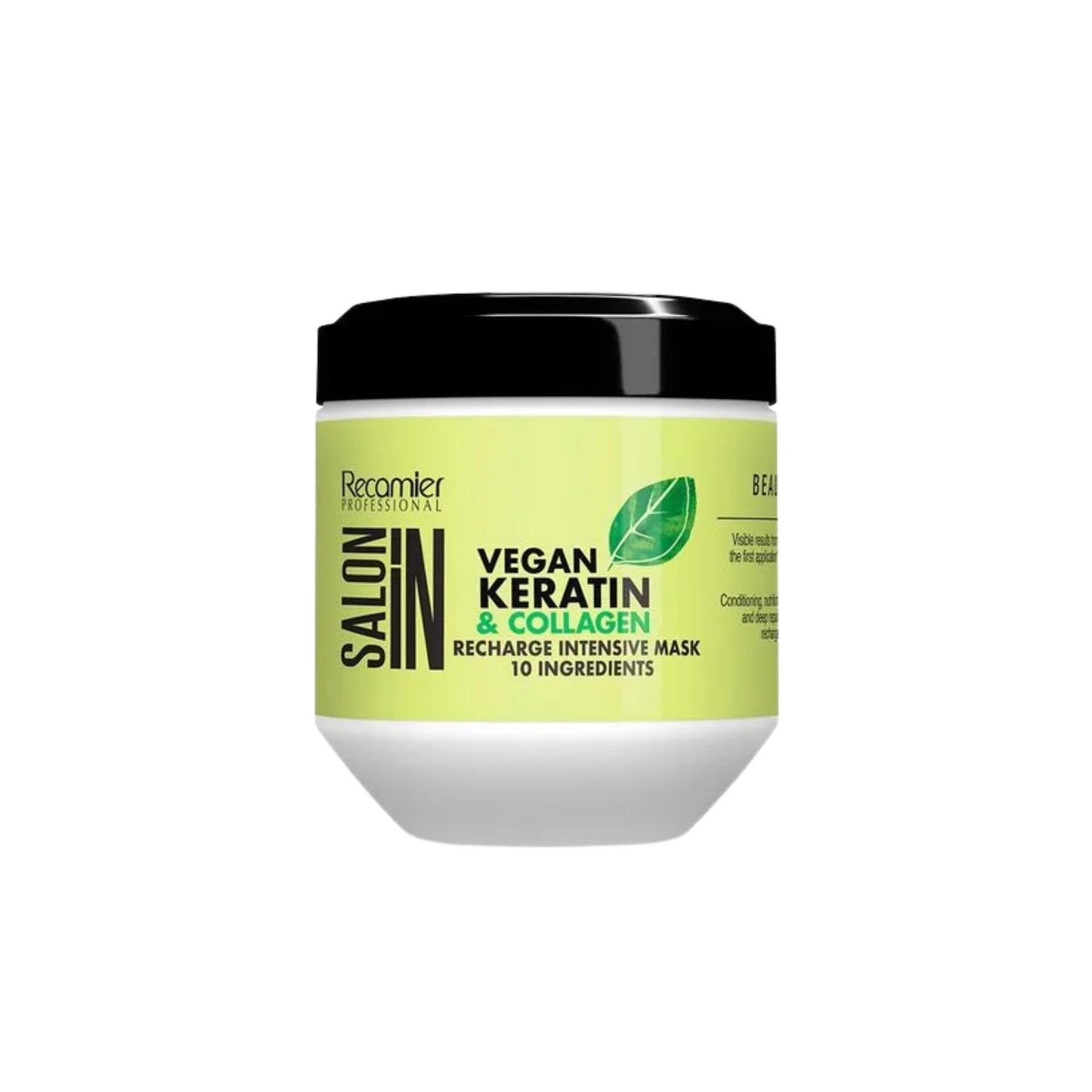 Mascarilla Capilar Intensiva Salon In Vegan Keratin & Collagen 500 g