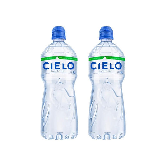 Pack Agua Cielo Con Chupón 1 L 2 Und