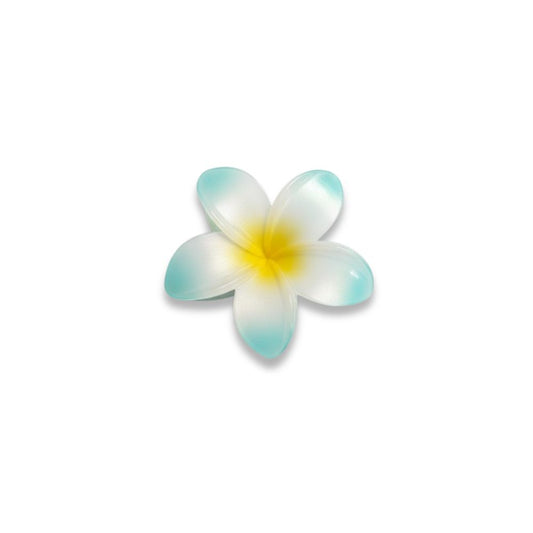Gancho para el Cabello Flor Celeste y Amarillo1 Und